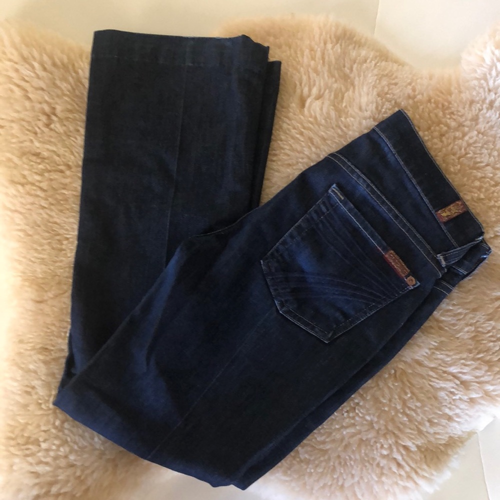 7 for All Mankind Dojo Jeans in a Dark Wash